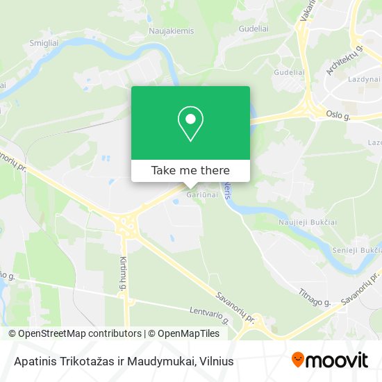 Apatinis Trikotažas ir Maudymukai map