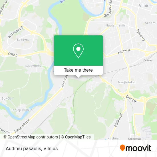 Карта Audiniu pasaulis