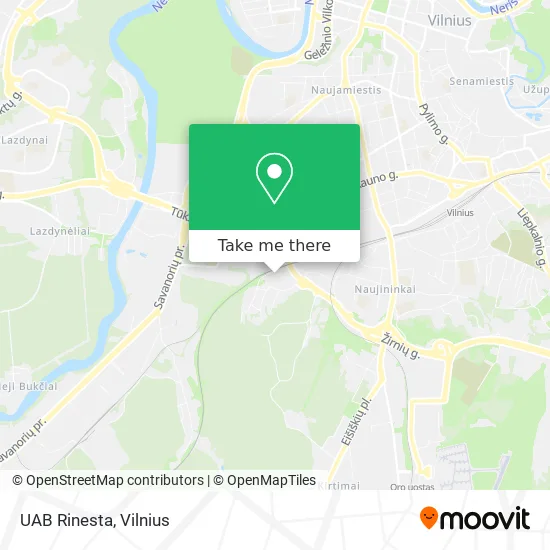 Карта UAB Rinesta