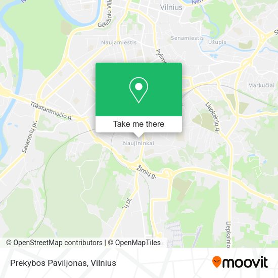 Карта Prekybos Paviljonas