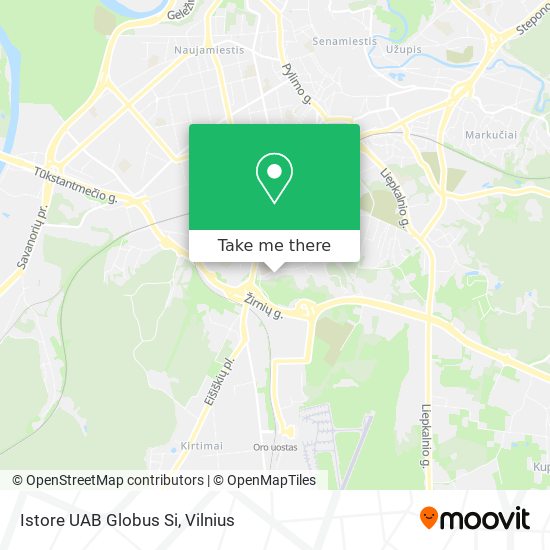 Istore UAB Globus Si map