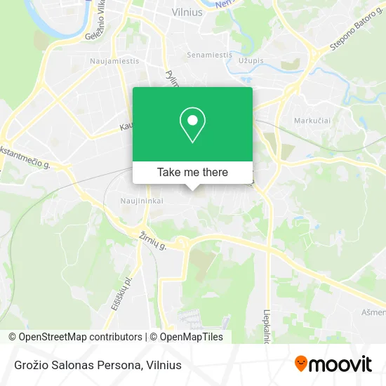Карта Grožio Salonas Persona