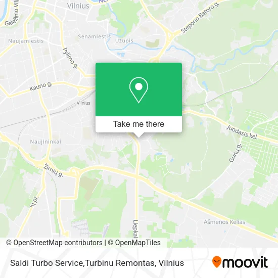 Карта Saldi Turbo Service,Turbinu Remontas