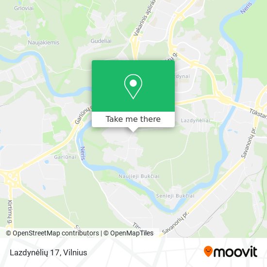 Lazdynėlių 17 map