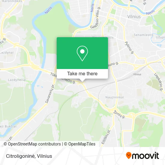 Карта Citroligoninė