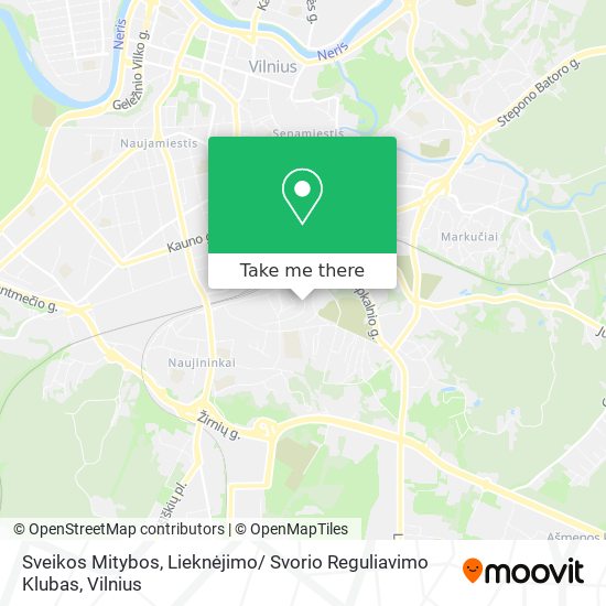 Sveikos Mitybos, Lieknėjimo/ Svorio Reguliavimo Klubas map