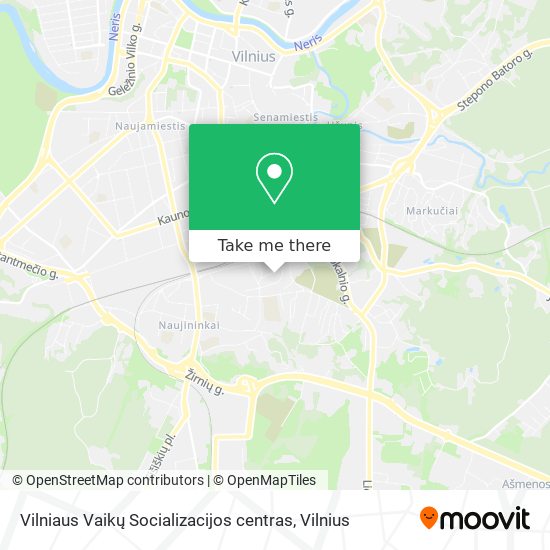 Vilniaus Vaikų Socializacijos centras map