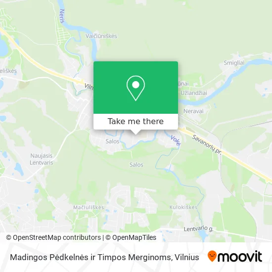 Карта Madingos Pėdkelnės ir Timpos Merginoms