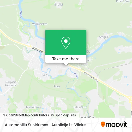 Карта Automobiliu Supirkimas - Autolinija.Lt