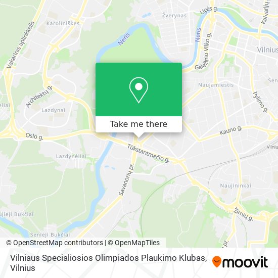 Карта Vilniaus Specialiosios Olimpiados Plaukimo Klubas