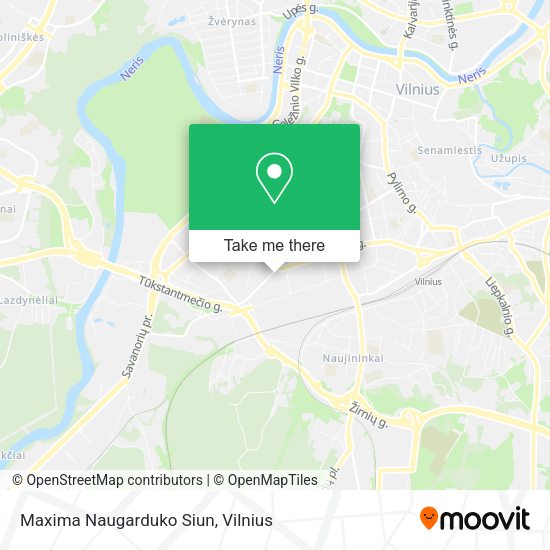 Карта Maxima Naugarduko Siun
