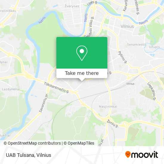Карта UAB Tulsana