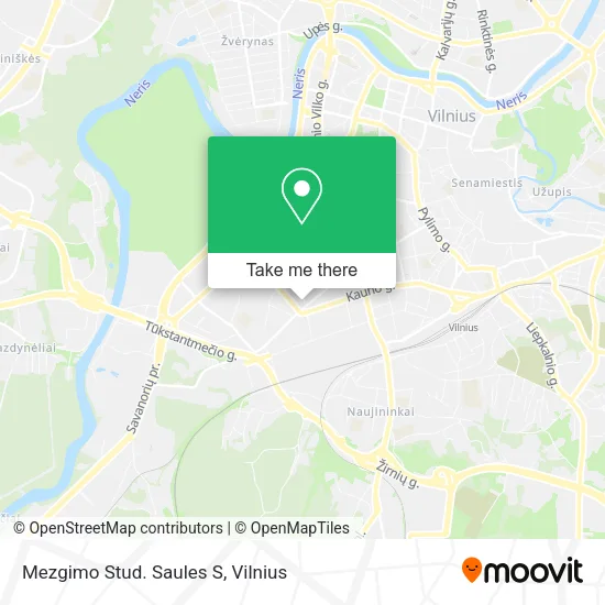 Карта Mezgimo Stud. Saules S