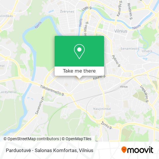 Parduotuvė - Salonas Komfortas map