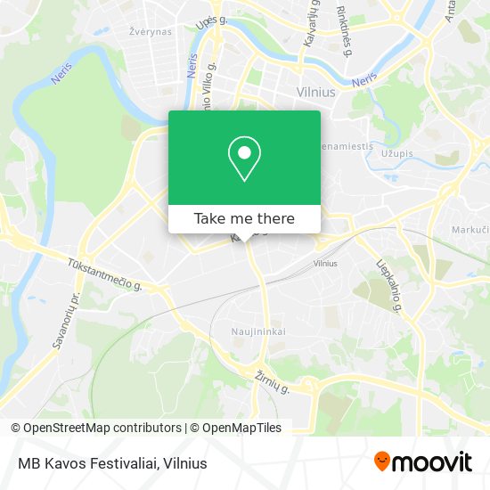 Карта MB Kavos Festivaliai