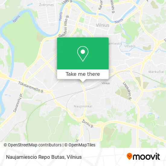 Карта Naujamiescio Repo Butas