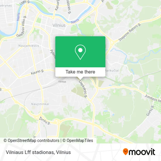 Карта Vilniaus Lff stadionas