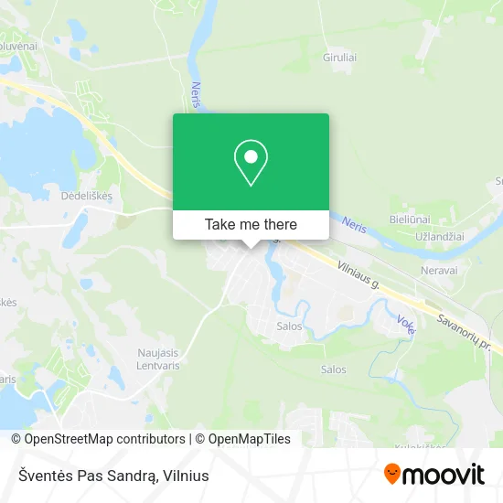 Карта Šventės Pas Sandrą