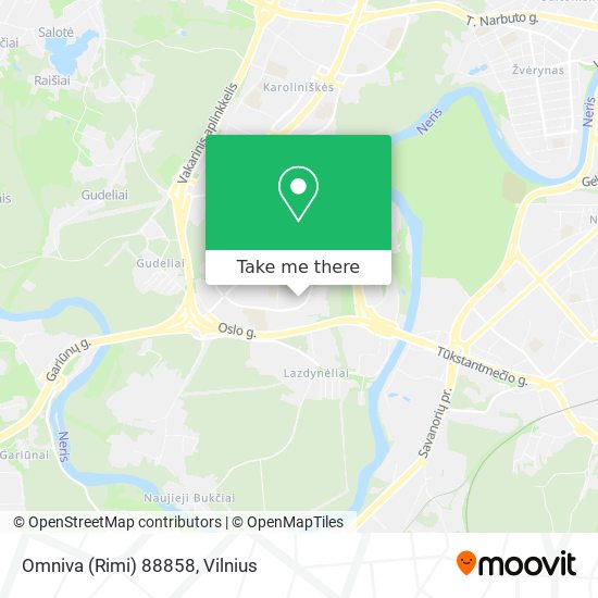 Omniva (Rimi) 88858 map