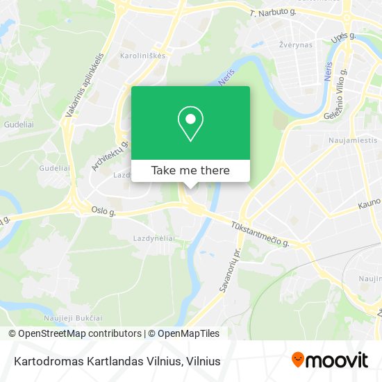 Kartodromas Kartlandas Vilnius map