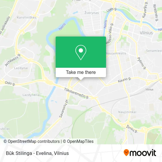 Карта Būk Stilinga - Evelina