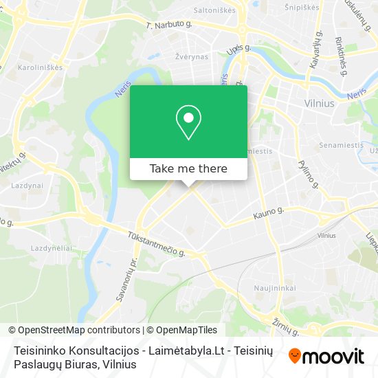 Teisininko Konsultacijos - Laimėtabyla.Lt - Teisinių Paslaugų Biuras map