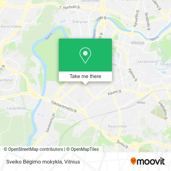 Карта Sveiko Bėgimo mokykla