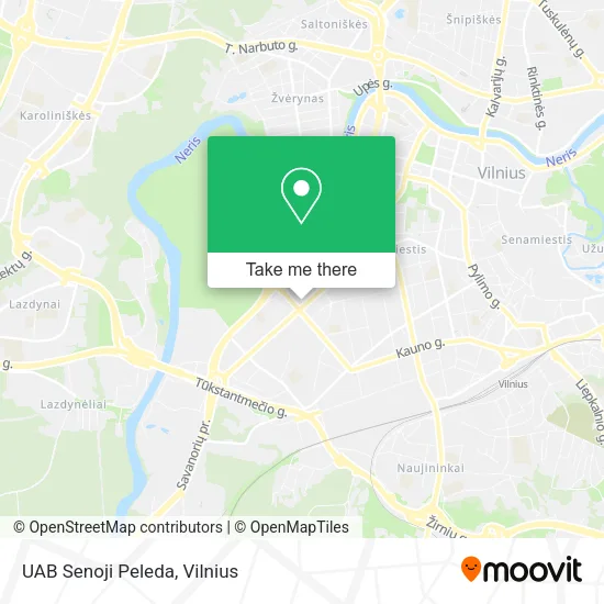 Карта UAB Senoji Peleda
