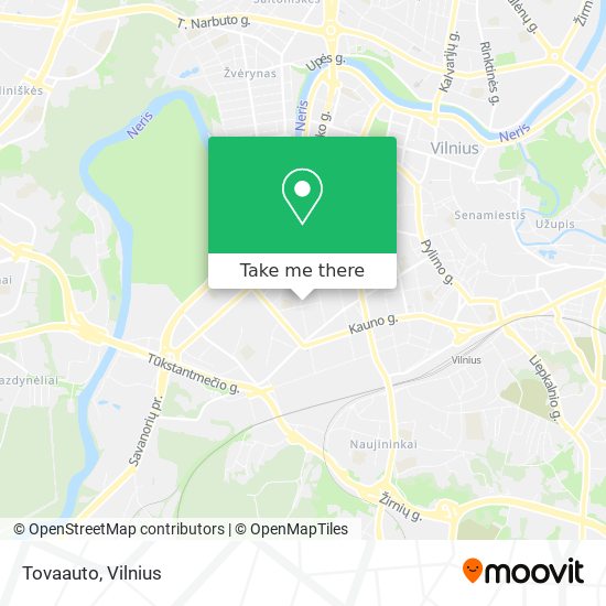 Tovaauto map