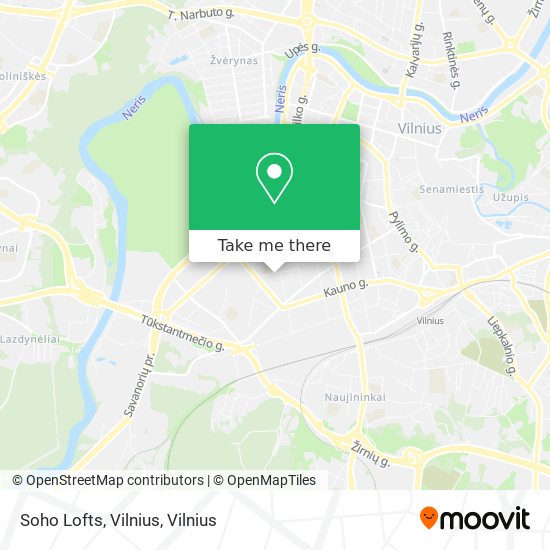 Soho Lofts, Vilnius map