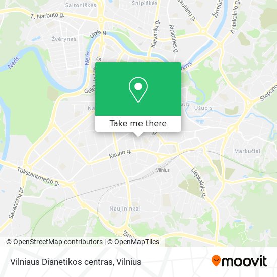 Карта Vilniaus Dianetikos centras