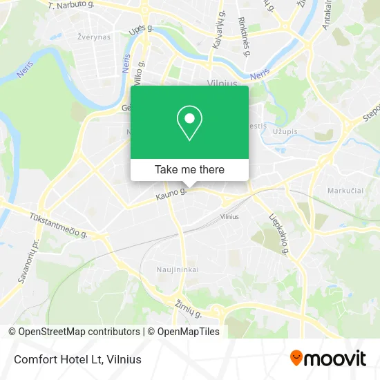 Карта Comfort Hotel Lt