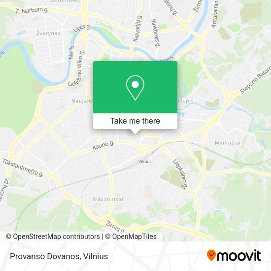 Карта Provanso Dovanos