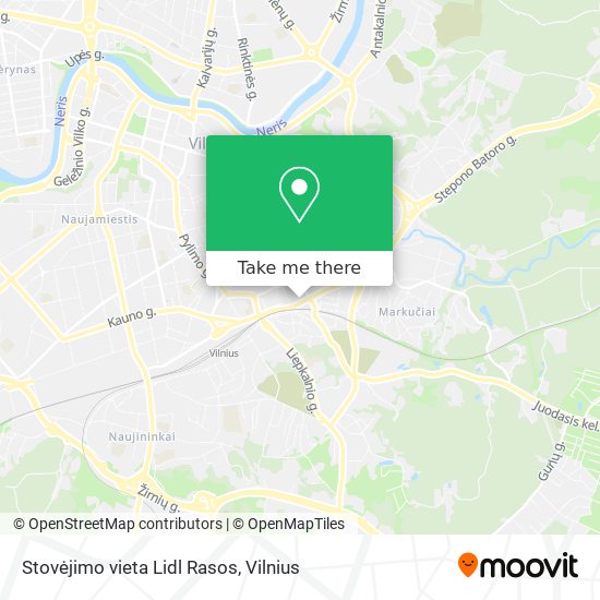 Stovėjimo vieta Lidl Rasos map