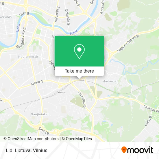 Lidl Lietuva map