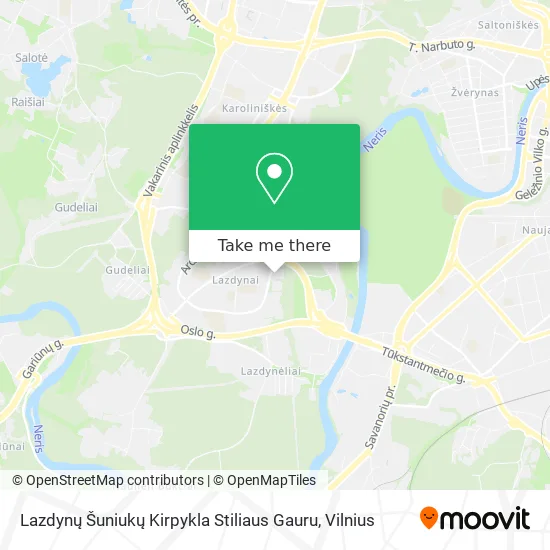 Lazdynų Šuniukų Kirpykla Stiliaus Gauru map