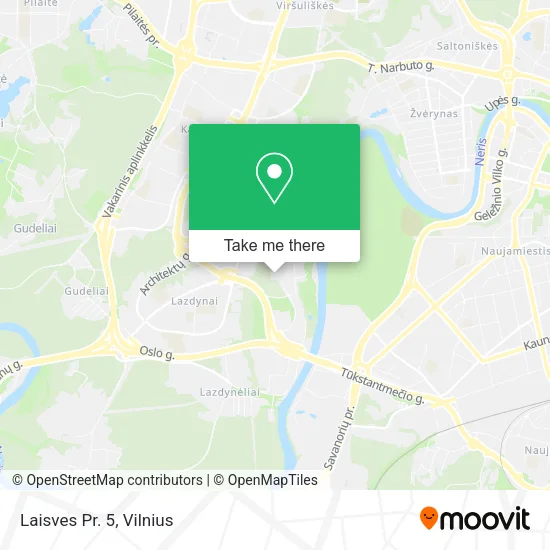 Карта Laisves Pr. 5