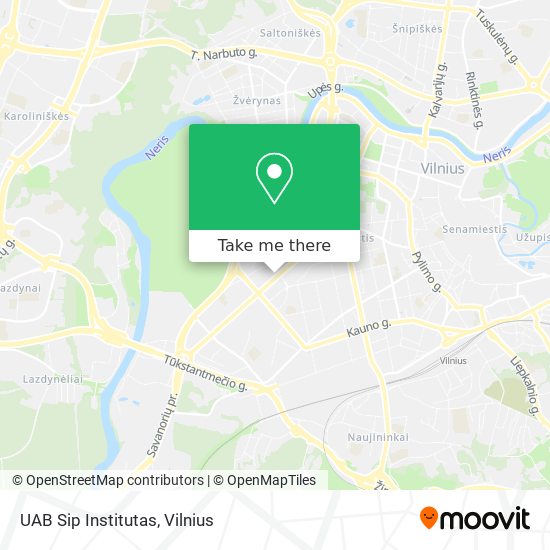 UAB Sip Institutas map