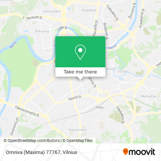 Omniva (Maxima) 77767 map