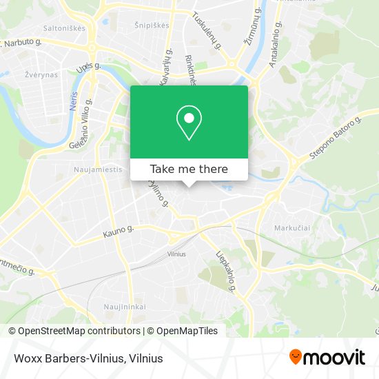 Woxx Barbers-Vilnius map