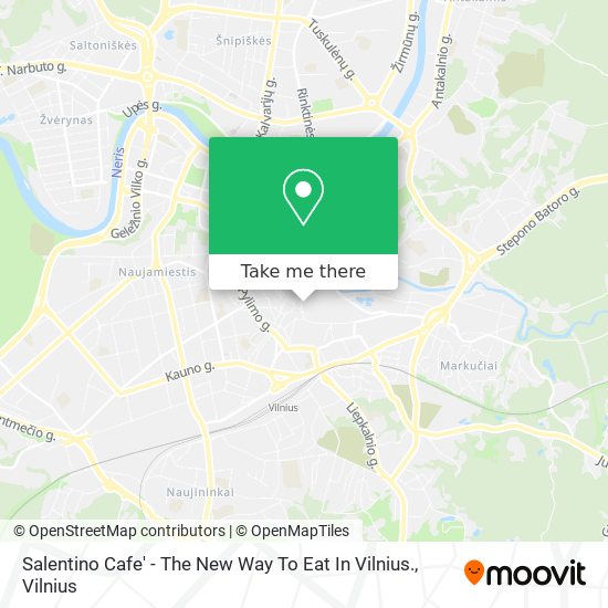 Salentino Cafe' - The New Way To Eat In Vilnius. map