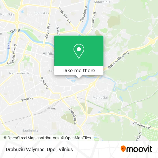 Карта Drabuziu Valymas. Upe.