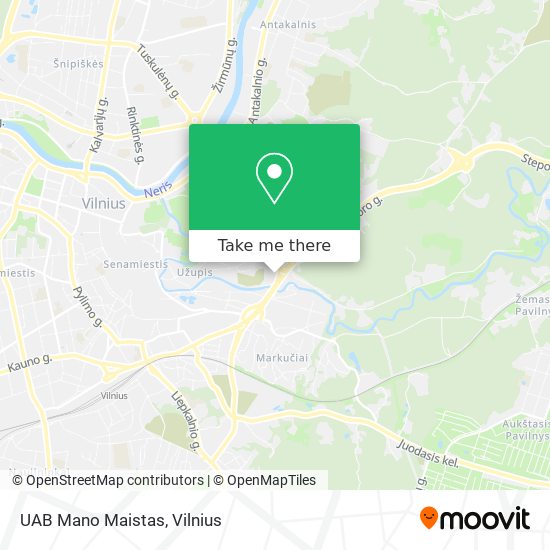 UAB Mano Maistas map