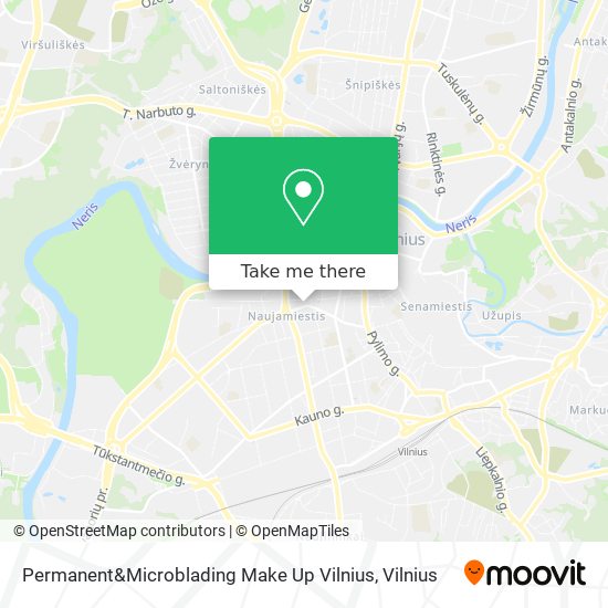 Карта Permanent&Microblading Make Up Vilnius