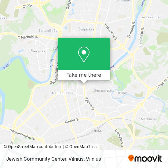 Jewish Community Center, Vilnius map