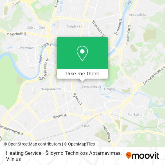 Heating Service - Šildymo Technikos Aptarnavimas map