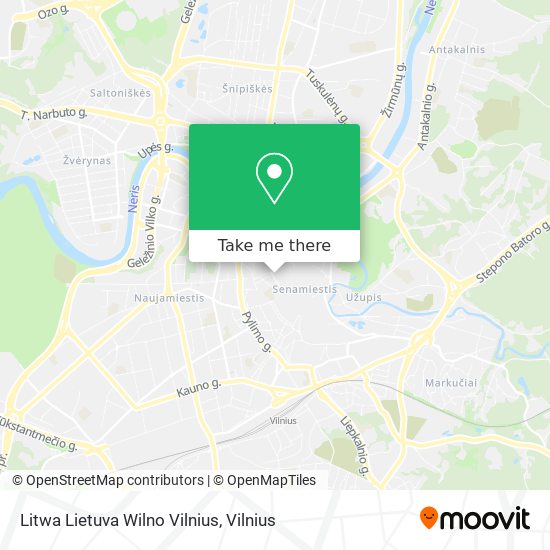 Litwa Lietuva Wilno Vilnius map