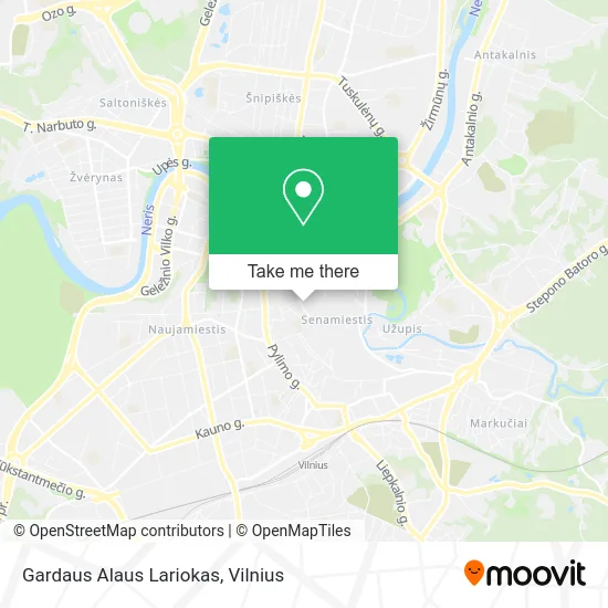 Карта Gardaus Alaus Lariokas