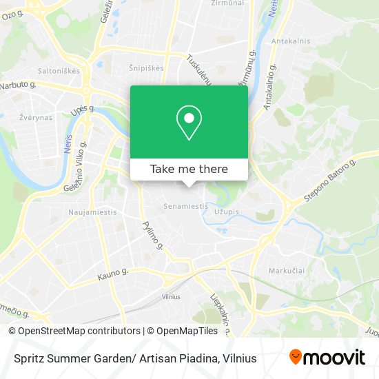 Spritz Summer Garden/ Artisan Piadina map
