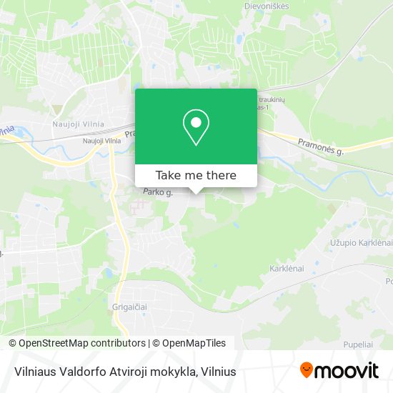 Vilniaus Valdorfo Atviroji mokykla map